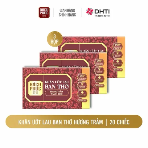 Khăn Ướt Lau Bàn Thờ Bách Phúc Hương Trầm – Làm Sạch Nhanh, Tiện Lợi, An Toàn 99.9%