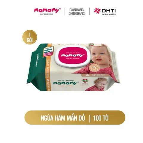 Khăn Ướt Mamamy 100 Tờ Không Mùi – Khăn Ướt Cho Bé Sơ Sinh Mềm Mại An Toàn