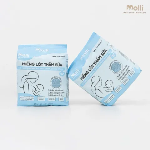 Miếng Lót Thấm Sữa Siêu Mỏng Molli – Lót Thấm Sữa An Toàn Cho Mẹ