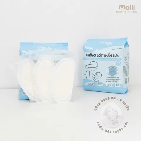 Miếng Lót Thấm Sữa Siêu Mỏng Molli – Lót Thấm Sữa An Toàn Cho Mẹ