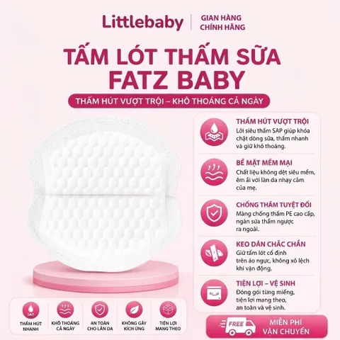 Hộp 30 Miếng Lót Thấm Sữa Fatzbaby – Miếng Lót Thấm Sữa Cho Mẹ