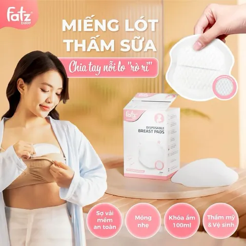 Hộp 30 Miếng Lót Thấm Sữa Fatzbaby – Miếng Lót Thấm Sữa Cho Mẹ