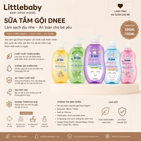 Sữa Tắm Gội 2in1 Dnee Cho Bé – Sữa Tắm Gội Trẻ Sơ Sinh Thái Lan