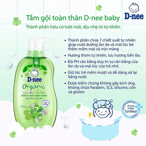 Sữa Tắm Gội 2in1 Dnee Cho Bé – Sữa Tắm Gội Trẻ Sơ Sinh Thái Lan
