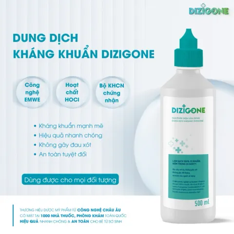 Dung dịch xịt Kháng khuẩn Dizigone - Xịt sát khuẩn, lành vết thương cho bé dung tích 100ml / 300ml / 500mle