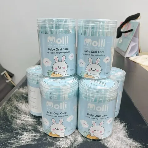 Que Rơ Lưỡi Molli Cho Bé Sơ Sinh – Tăm Bông Rơ Lưỡi Vệ Sinh Miệng Cho Trẻ Nhỏ