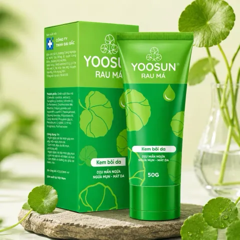 Kem bôi da Yoosun rau má 50G - Giúp làm dịu mẩn ngứa, ngừa rôm sẩy, dưỡng ẩm và làm mát da
