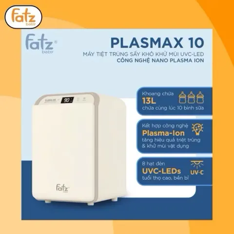 Máy tiệt trùng sấy khô khử mùi UVC-LED Nano Plasma Ion Fatzbaby PLASMAX 10 FB4812ZH