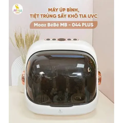 Máy úp bình sữa, tiệt trùng sấy khô tia UVC Moaz BéBé MB044 Plus ION [bản 2026]