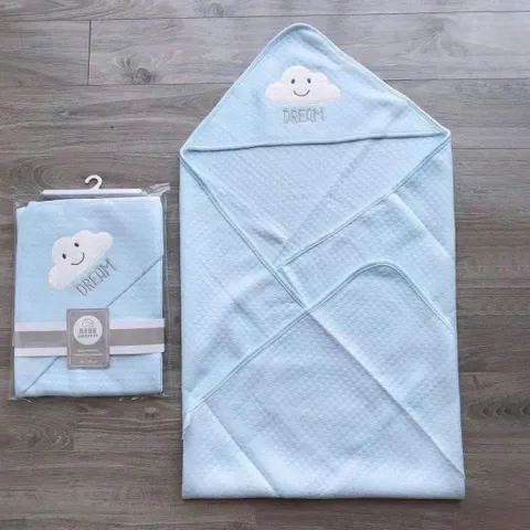 Chăn Ủ Choàng Cho Bé Có Mũ Bebe Comfort – Khăn Ủ Sơ Sinh Cotton Mềm Mại, Khăn Tắm Cho Bé Sơ Sinh 0-12 Tháng