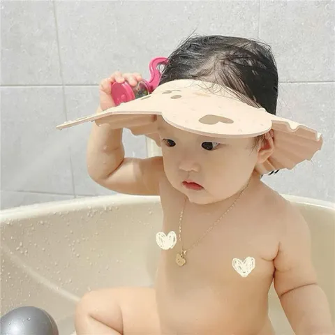 Mũ Gội Đầu Chắn Nước Cho Bé, Điều Chỉnh Size Dễ Dàng