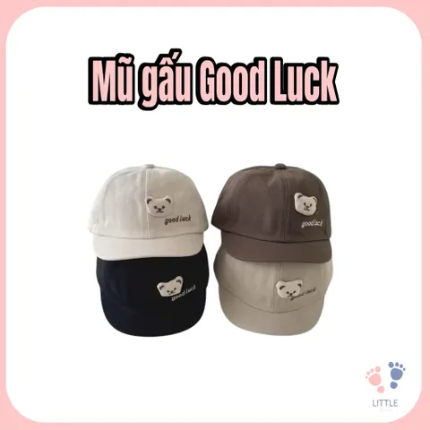 Mũ Gấu Goodluck 4 Màu Dành Cho Bé