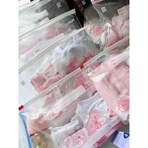 Túi Zip Đa Năng Sunmum Thái Lan Chính Bảo Hãng - Hộp 12 Túi Đựng Đồ, Trữ Sữa Mẹ