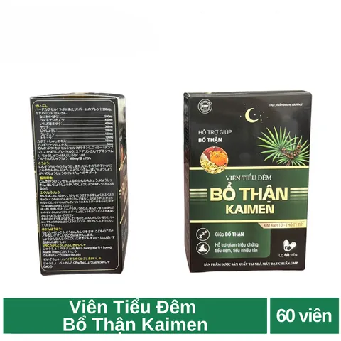 Viên Tiểu Đêm Bổ Thận Kaimen giảm biểu hiện tiểu đêm, tiểu nhiều lần (hộp 1 lọ 60 viên)