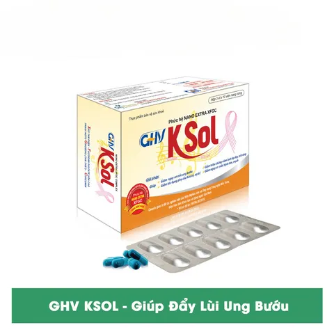GHV KSOL Với Phức Hệ Nano Extra XFGC Giúp Đẩy Lùi Ung Bướu Hộp 30 Viên