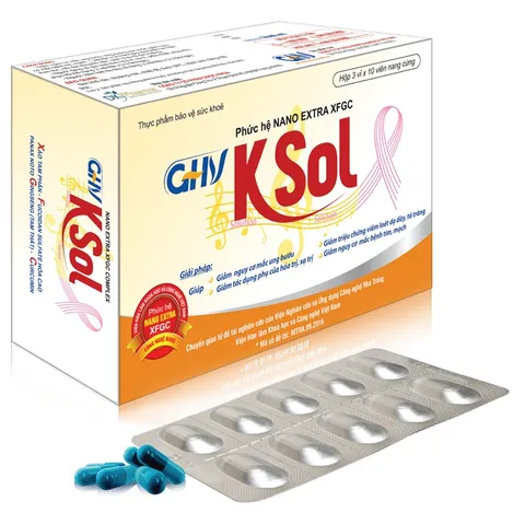 GHV KSOL Với Phức Hệ Nano Extra XFGC Giúp Đẩy Lùi Ung Bướu Hộp 30 Viên