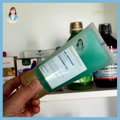 Gel rửa mặt cho da hỗn hợp & da dầu Pháp Dermeden Purifying Cleansing Gel 150ml