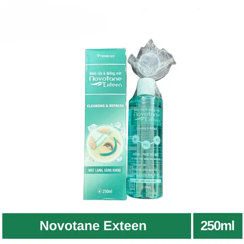 Novotane Exteen / Novotane Exteen Gentle Cleansing & Boost rửa trôi bụi bẩn, phòng các bệnh về mắt (hộp 250ml)