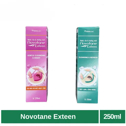 Novotane Exteen / Novotane Exteen Gentle Cleansing & Boost rửa trôi bụi bẩn, phòng các bệnh về mắt (hộp 250ml)
