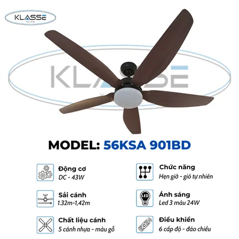 Quạt một đèn Klasse 56KSA 901BD Đức
