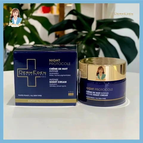 Kem dưỡng sáng da ban đêm Pháp DermEden Night Protocole Intense Night Cream 50ml 739602