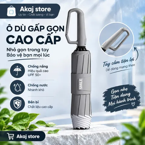 Ô DÙ GẤP GỌN MINI CÓ TAY CẦM  – NHỎ GỌN, TIỆN LỢI, BẢO VỆ HIỆU QUẢ