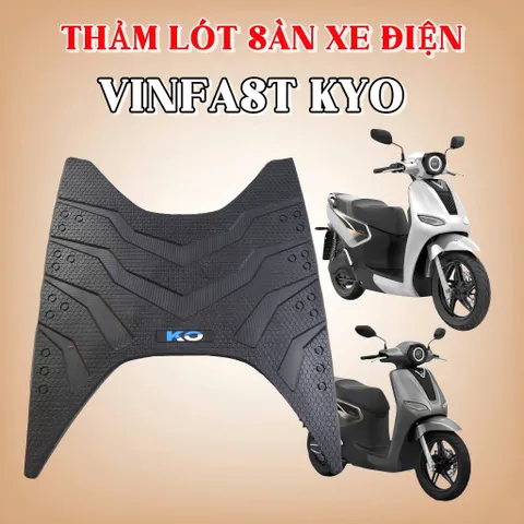 Thảm lót sàn xe điện Vinnfast Kyo ( Cao su dày dặn dẻo dai ,hàng chuẩn xe Kyo)