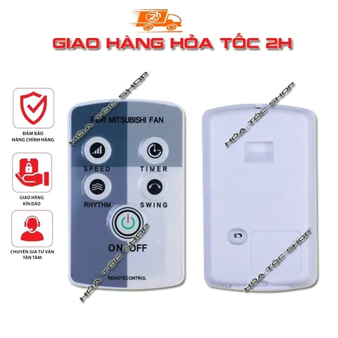 REMOTE QUẠT MITSUBISHI OEM – ĐIỀU KHIỂN QUẠT ĐỨNG/TREO TƯỜNG – TẶNG PIN CR2025 – BẢO HÀNH 1 THÁNG