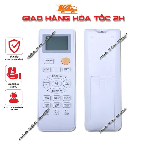 REMOTE ĐIỀU HÒA AQUA NÚT CAM – ĐIỀU KHIỂN THAY THẾ CHO MÁY 1 CHIỀU & 2 CHIỀU