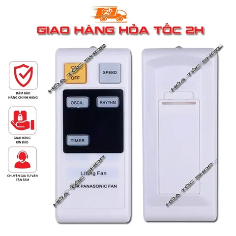 Remote Thay Thế Cho Quạt Panasonic – Điều Khiển Quạt Đứng/Treo Tường – Bật Tắt, Chỉnh Gió, Hẹn Giờ