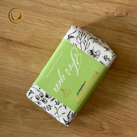 Xà phòng tắm và rửa mặt HGD giúp sạch da, giảm mụn Hemptuary Face and Body Soap 100g