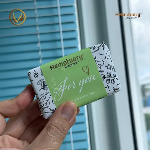Xà phòng tắm và rửa mặt HGD giúp sạch da, giảm mụn Hemptuary Face and Body Soap 100g