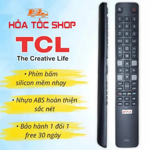 Điều khiển Tivi TCL Hàng THAY THẾ PHỔ THÔNG  Tương thích với tất cả tivi TCL-không cần cài đặt 