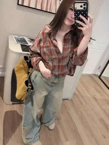 Quần jean dài - Quần jean/denim ống rộng dài 97cm wash bụi phong cách hàn quốc, cá tính, năng động phối nhiều outfit 09