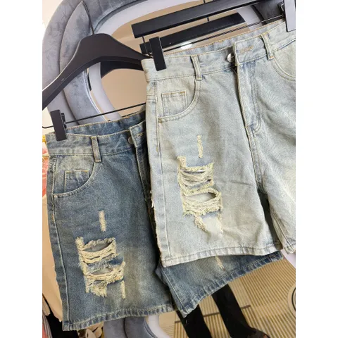 Quần Jean đùi - TỔNG HỢP MẪU Quần Ngố chất Jean / Denim wash rách siêu bụi,chất chơi phong cách retro, hàn quốc cá tính