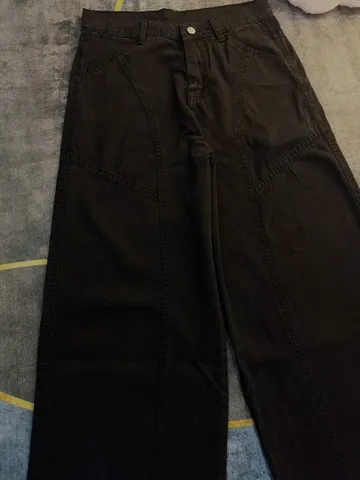 Quần jean dài - Quần Jean wash bụi form bí Ống dài 98 cm Retro hàn quốc cá tính, thời trang năng động đi chơi, cafe