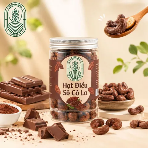 HẠT ĐIỀU CAO CẤP (Hàng Xuất khẩu) Phomai,Chocolate,Cốt dừa,Ng Vị) Rang thơm giòn rụm, hỗ trợ ăn kiêng - Hộp tròn 250 gam