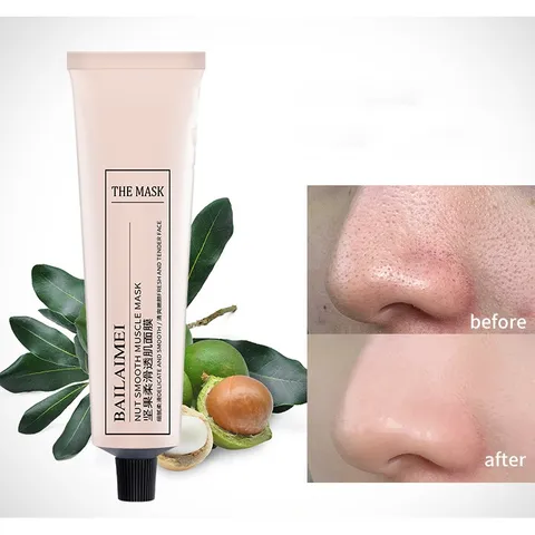 Gel lột mụn đầu đen Bailamei Clean Pores 60g Than Tre Mặt nạ lột mụn cám hiệu quả an toàn tại nhà