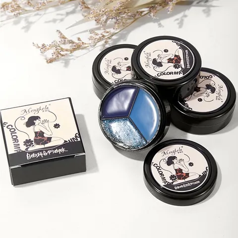Bộ 3 sơn móng tay nhũ + lì Menghera bền màu không mùi 33g