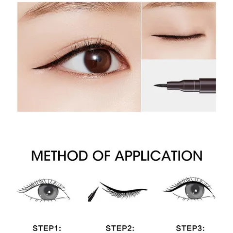 Bút kẻ mắt nước kim tuyến không trôi Waterproof Liquid Eyeliner Pen 1.2ml