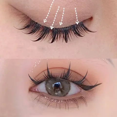 Lông mi giả Eyelash mi giả loại chữ A màu đen tự nhiên Size 10/11/12mm