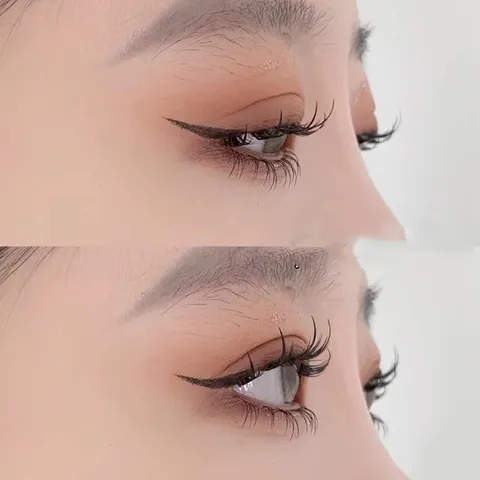 Lông mi giả Eyelash mi giả loại chữ A màu đen tự nhiên Size 10/11/12mm