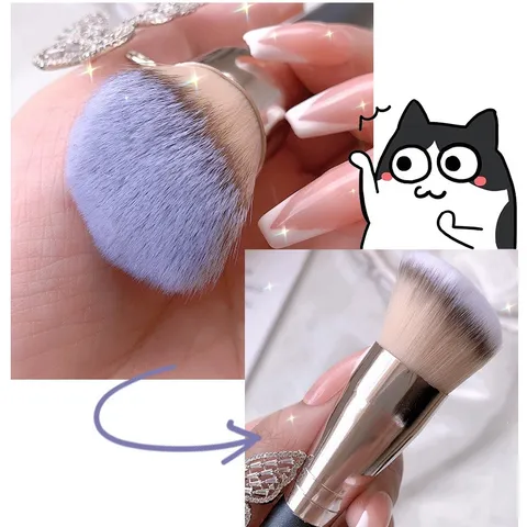Cọ trang điểm tán phấn nền Gecomo 170 cỡ lớn + đầu cọ nhỏ mềm mại thiết kế đa chức năng