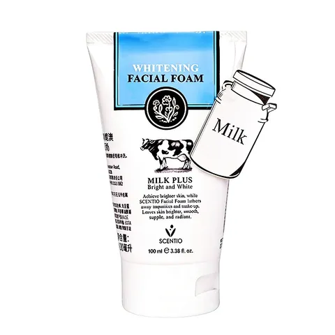 Sữa rửa mặt trắng da tạo bọt Scentio Milk Plus Whitening Facial Foam Thái Lan 100ml