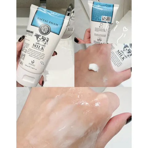 Sữa rửa mặt trắng da tạo bọt Scentio Milk Plus Whitening Facial Foam Thái Lan 100ml