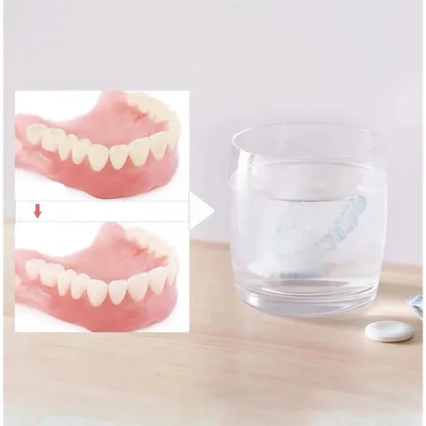 Viên sủi ngâm làm sạch răng giả đến 99.9% trong 3 Minute Nhật Bản 132 Tablets