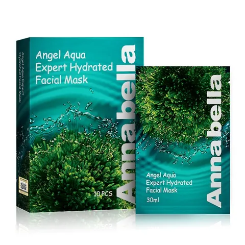 Hộp 10 miếng mặt nạ tảo biển Annabella Facial Mask cấp nước Thái Lan 10x25ml