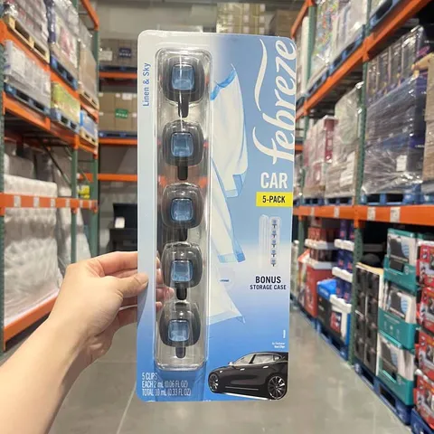Nước hoa ô tô kẹp cửa gió Febreze Car cao cấp set 5 lọ của Mỹ
