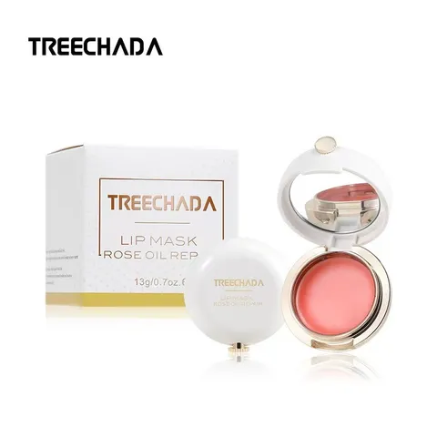 Mặt nạ dưỡng ẩm làm hồng môi Treechada Lip Mask Rose Oil Repair Thái Lan 13g