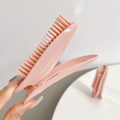 Combo 2 kẹp phồng tóc mái lô uốn chân tóc búi tạo kiểu bằng nhựa phong cách Hàn Quốc
